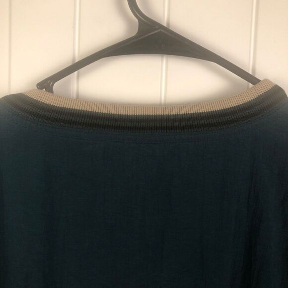 Vintage AM Player Golf Windbreaker Pullover XXL Oversized Green V-Neck Preppy - Picture 4 of 8